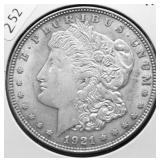 1921 MORGAN DOLLAR AU