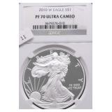 2010 W NGC PF70UC SILVER EAGLE