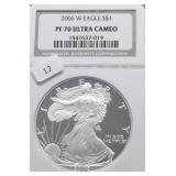 2006 W NGC PF70UC SILVER EAGLE
