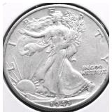 1943 D MORGAN DOLLAR AU