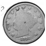 1912 V NICKEL VG