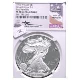 2021 W NGC PF70UC SILVER EAGLE