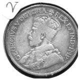 1913 CANADA QUARTER F