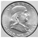 1963 GEM BU FRANKLIN HALF DOLLAR