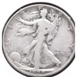 1929 S WALKING HALF DOLLAR VG