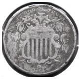1868 SHILED NICKEL G