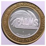 .999 SILVER CASINO CHIP