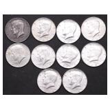 10 40 % SILVER HALF DOLLARS