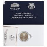GEM BU FIRST FLIGHT HALF DOLLAR W BOX PAPERS