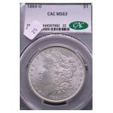 1884 O CAC MS63 MORGAN DOLLAR