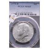 1970 D PCGS MS65 KENENY HALF DOLLAR