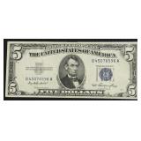 5 DOLLAR SILVER CERTIFICATE XF