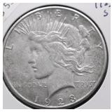 1923 S PEACE DOLLAR AU