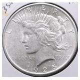 1925 PEACE DOLLAR AU