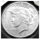 1926 S PEACE DOLLAR AU