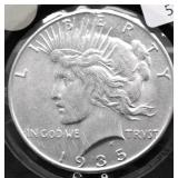1935 PEACE DOLLAR AU