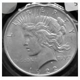 1922 CHOICE BU PEACE DOLLAR