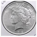 1923 CHOICE BU PEACE DOLLAR