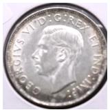 1942 CHOICE BU CANADA SILVER 50 CENTS