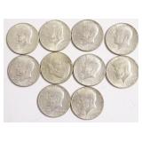 10 40 % SILVER HALF DOLLARS