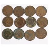 15 INDIAN HEAD CENTS