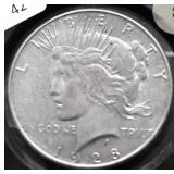 1928 S PEACE DOLLAR XF