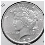 1923 CHOICE BU PEACE DOLLAR