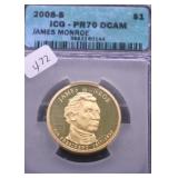 2008 S ICG PF70DC PRESIDENT DOLLAR