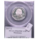 2007 S PCGS PF69DC WASHINGTON QUARTER