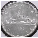 1965 CHOICE BU CANADA SILVER DOLLAR