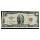 TWO DOLLAR US LEGAL TENDER VF INK