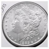1885 CHOICE BU MORGAN DOLLAR