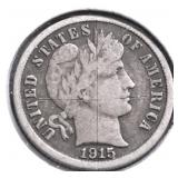 1915 S BARBER DIME F DETAILS
