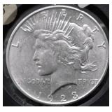 1923 D CHOICE BU PEACE DOLLAR