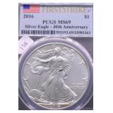 2016 PCGS MS69 SILVER EAGLE