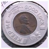 1945 CHOICE BU GOOD LUCK TOKEN