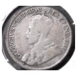 1928 CANADA SILVER DIME VG