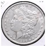 1896 MORGAN DOLLAR AU