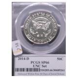 2014  D PCGS SP66 KENNEDY HALF DOLLAR