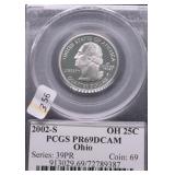 2002S PCGS PF69DC WASHINGTON QUARTER