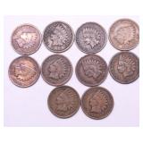 10 INDIAN HEAD CENTS