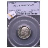 1984 S PCGS PF69DC ROOSEVELT DIME