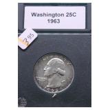1963 PROOF WASHINGTON QUARTER