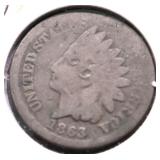 1863 INDIAN HEAD CENT G