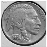 1936 BUFFALO NICKEL AU
