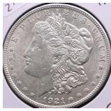 1921 CHOICE BU MORGAN DOLLAR