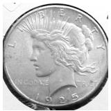 1925 CHOICE BU PEACE DOLLAR