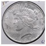 1922 PEACE DOLLAR AU