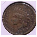 1905 INDIAN HEAD CENT AU