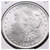 1921 GEM BU MORGAN DOLLAR